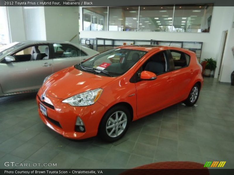 Habanero / Black 2012 Toyota Prius c Hybrid Four