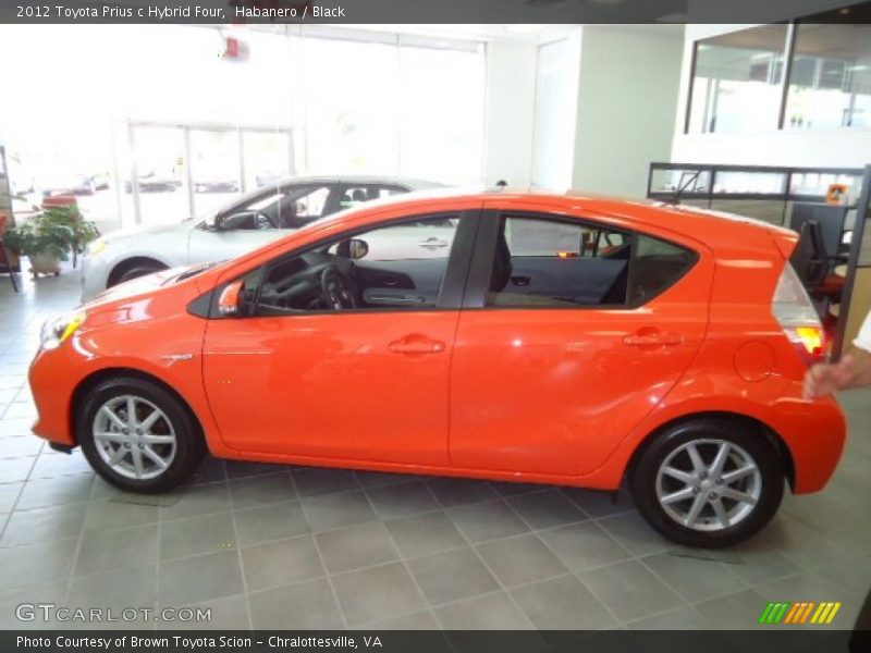 Habanero / Black 2012 Toyota Prius c Hybrid Four