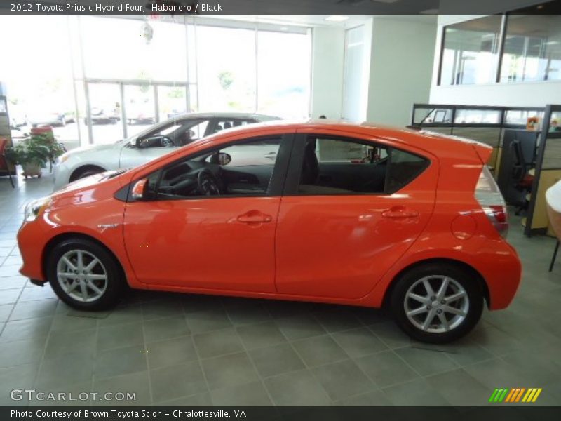 Habanero / Black 2012 Toyota Prius c Hybrid Four