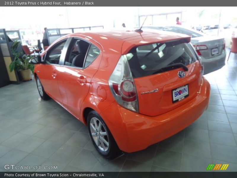 Habanero / Black 2012 Toyota Prius c Hybrid Four