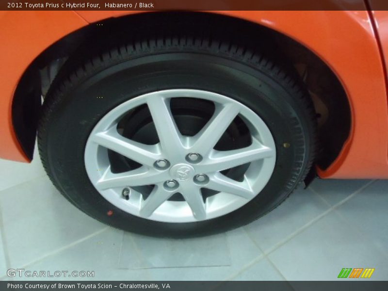 Habanero / Black 2012 Toyota Prius c Hybrid Four