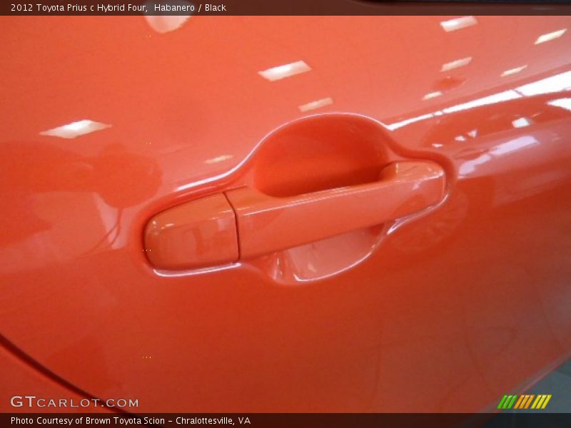 Habanero / Black 2012 Toyota Prius c Hybrid Four