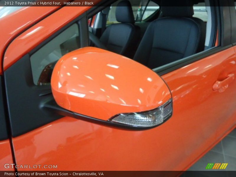 Habanero / Black 2012 Toyota Prius c Hybrid Four
