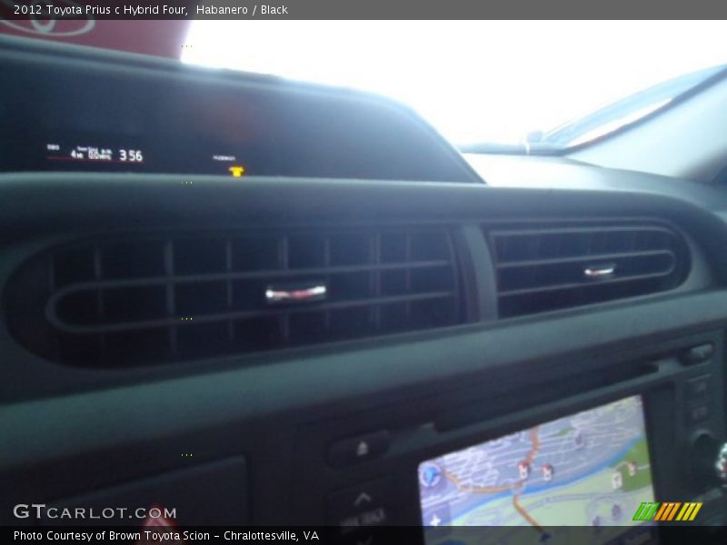Habanero / Black 2012 Toyota Prius c Hybrid Four
