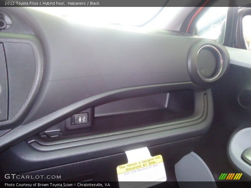 Habanero / Black 2012 Toyota Prius c Hybrid Four