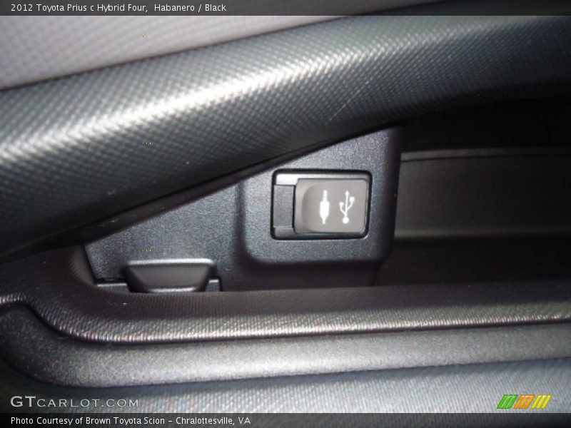 Habanero / Black 2012 Toyota Prius c Hybrid Four