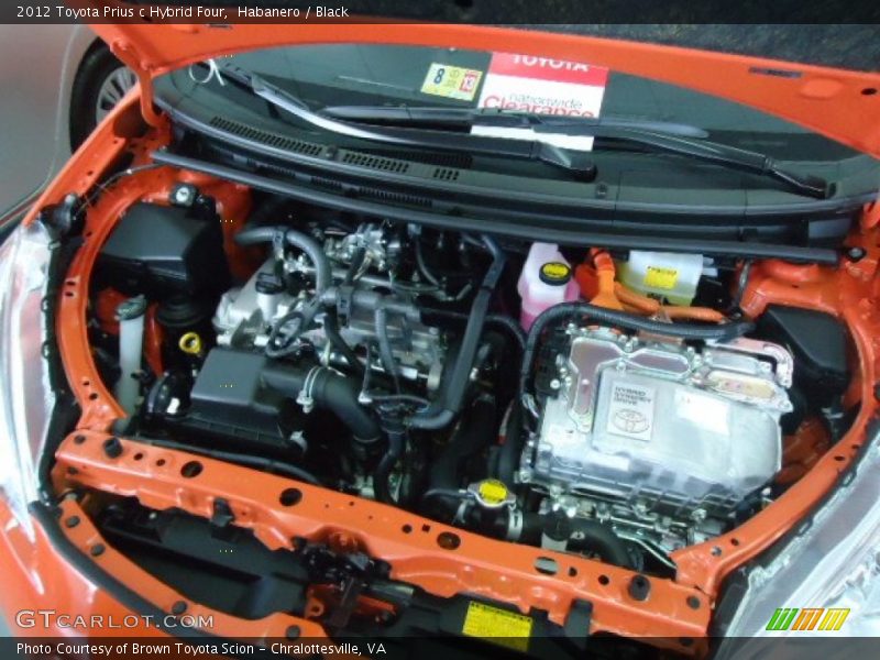 Habanero / Black 2012 Toyota Prius c Hybrid Four