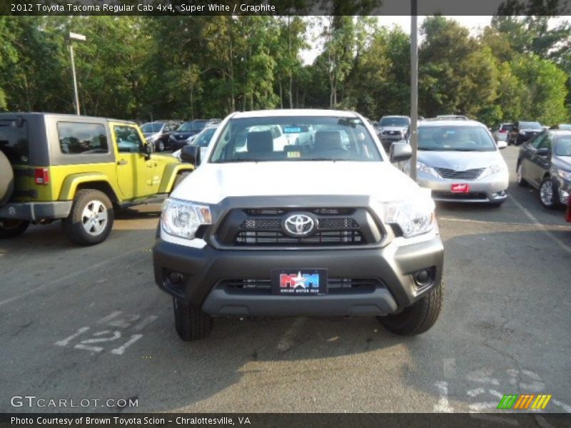 Super White / Graphite 2012 Toyota Tacoma Regular Cab 4x4