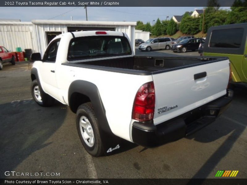 Super White / Graphite 2012 Toyota Tacoma Regular Cab 4x4