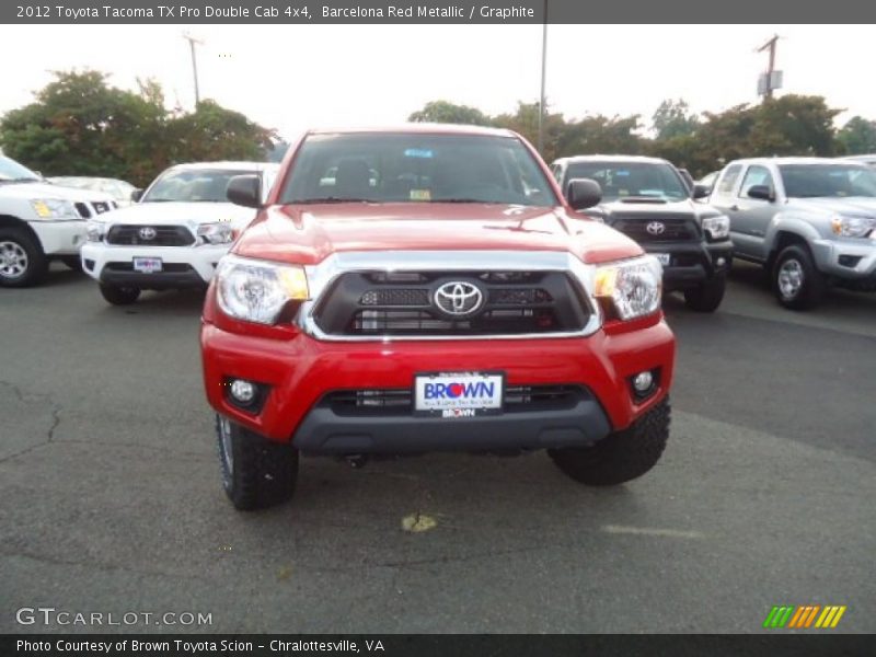 Barcelona Red Metallic / Graphite 2012 Toyota Tacoma TX Pro Double Cab 4x4