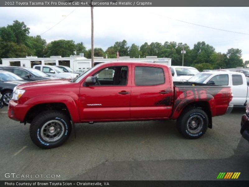Barcelona Red Metallic / Graphite 2012 Toyota Tacoma TX Pro Double Cab 4x4