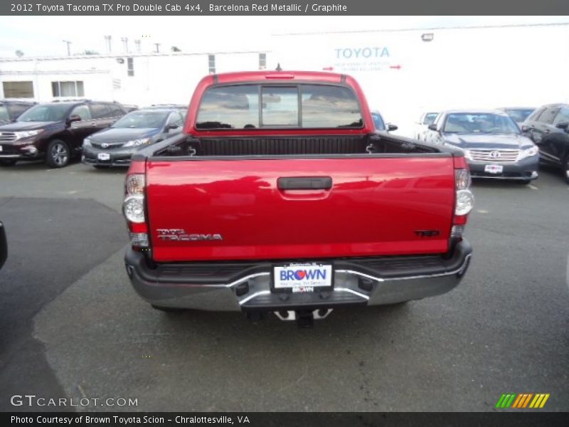 Barcelona Red Metallic / Graphite 2012 Toyota Tacoma TX Pro Double Cab 4x4