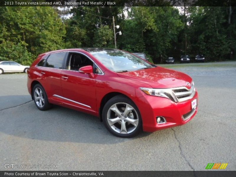 Barcelona Red Metallic / Black 2013 Toyota Venza Limited AWD