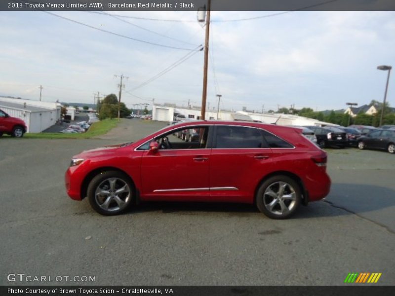 Barcelona Red Metallic / Black 2013 Toyota Venza Limited AWD