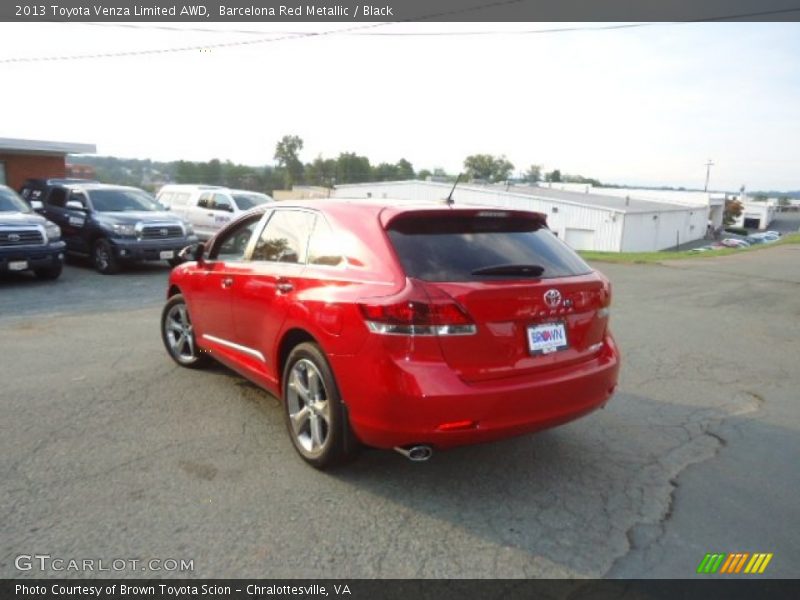 Barcelona Red Metallic / Black 2013 Toyota Venza Limited AWD