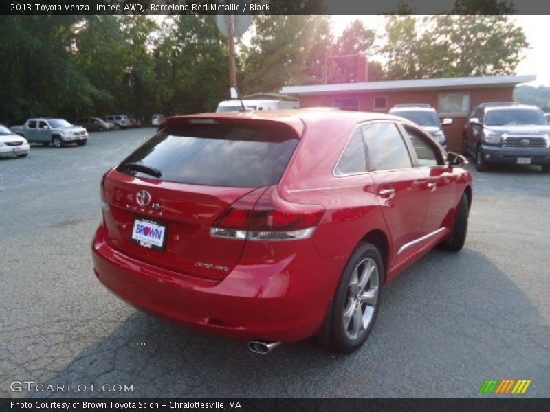 Barcelona Red Metallic / Black 2013 Toyota Venza Limited AWD