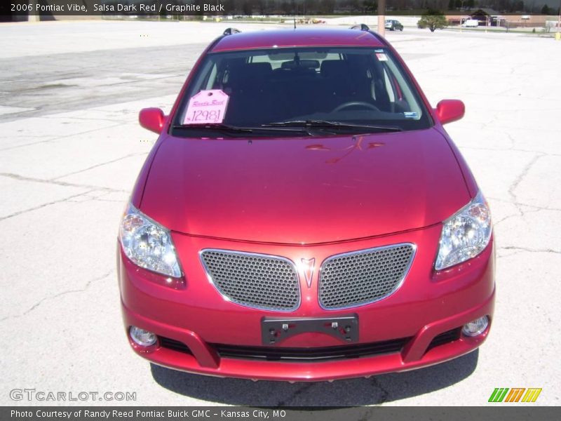 Salsa Dark Red / Graphite Black 2006 Pontiac Vibe
