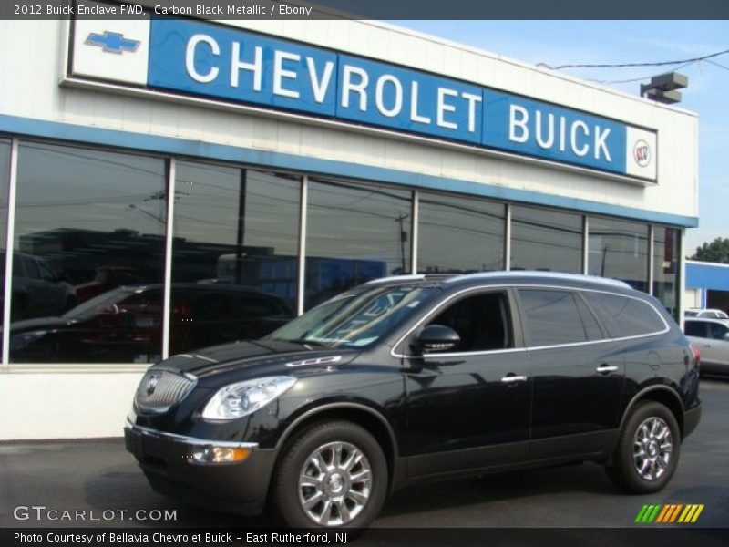 Carbon Black Metallic / Ebony 2012 Buick Enclave FWD