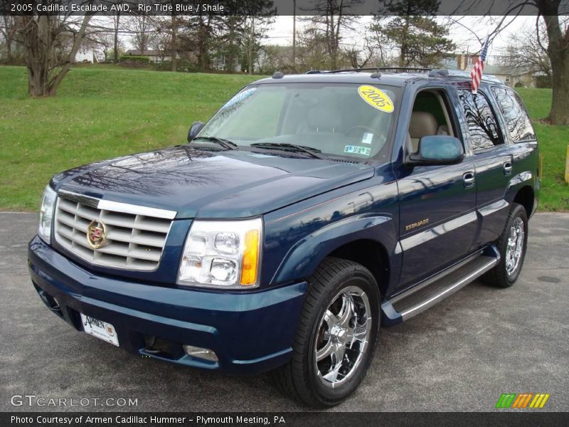 Rip Tide Blue / Shale 2005 Cadillac Escalade AWD