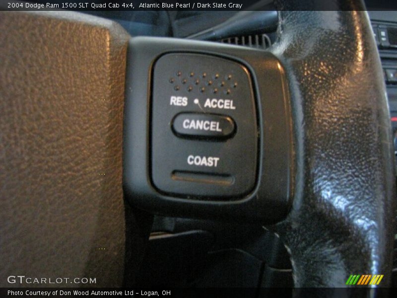 Atlantic Blue Pearl / Dark Slate Gray 2004 Dodge Ram 1500 SLT Quad Cab 4x4