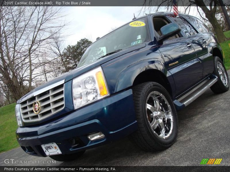 Rip Tide Blue / Shale 2005 Cadillac Escalade AWD