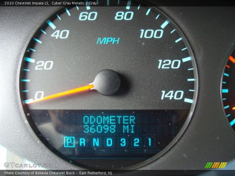 Cyber Gray Metallic / Gray 2010 Chevrolet Impala LS