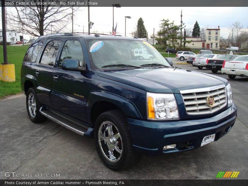 Rip Tide Blue / Shale 2005 Cadillac Escalade AWD