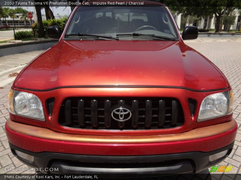 Impulse Red Pearl / Charcoal 2003 Toyota Tacoma V6 PreRunner Double Cab