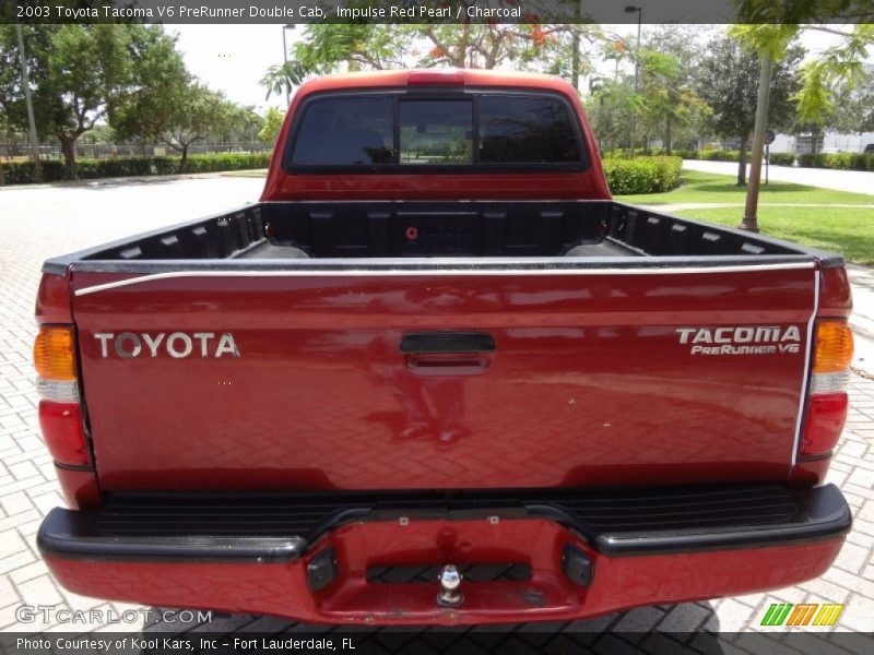 Impulse Red Pearl / Charcoal 2003 Toyota Tacoma V6 PreRunner Double Cab