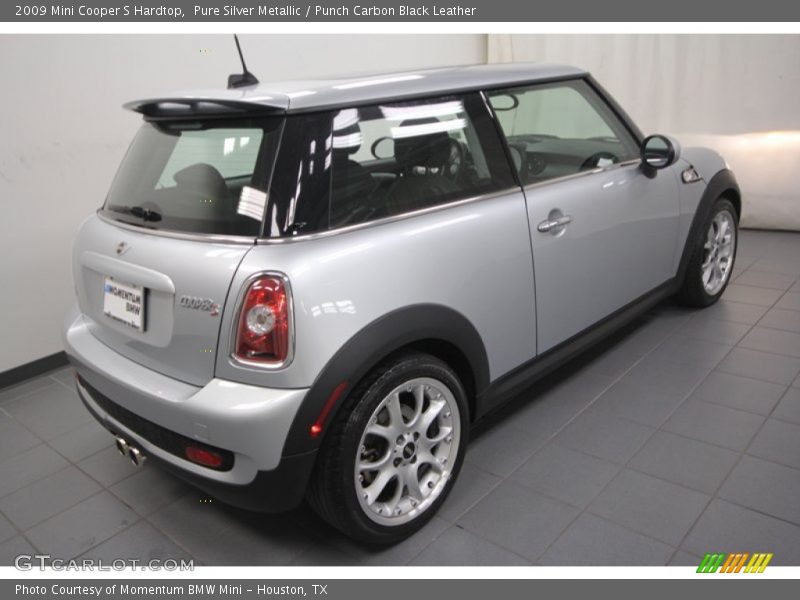 Pure Silver Metallic / Punch Carbon Black Leather 2009 Mini Cooper S Hardtop
