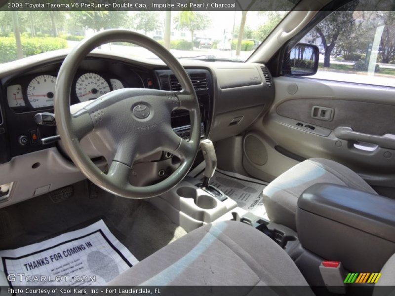 Impulse Red Pearl / Charcoal 2003 Toyota Tacoma V6 PreRunner Double Cab