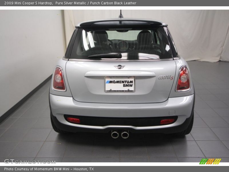 Pure Silver Metallic / Punch Carbon Black Leather 2009 Mini Cooper S Hardtop