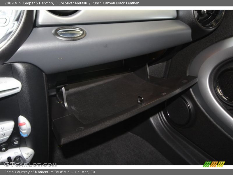 Pure Silver Metallic / Punch Carbon Black Leather 2009 Mini Cooper S Hardtop