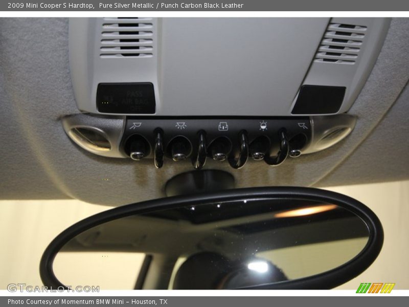 Pure Silver Metallic / Punch Carbon Black Leather 2009 Mini Cooper S Hardtop