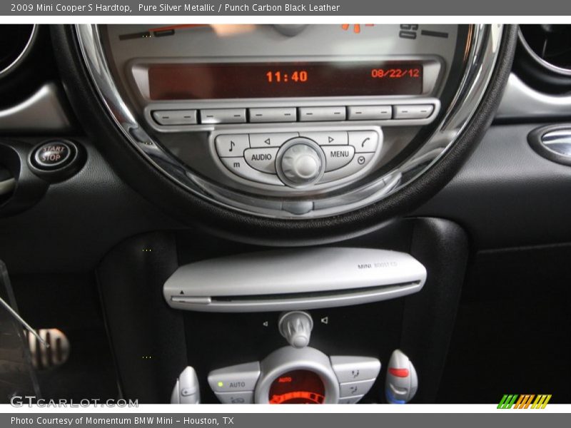 Pure Silver Metallic / Punch Carbon Black Leather 2009 Mini Cooper S Hardtop