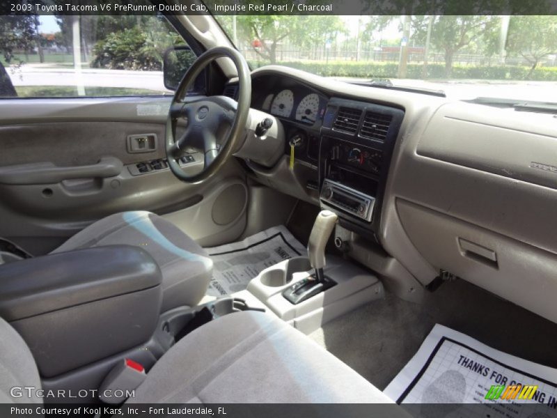 Impulse Red Pearl / Charcoal 2003 Toyota Tacoma V6 PreRunner Double Cab