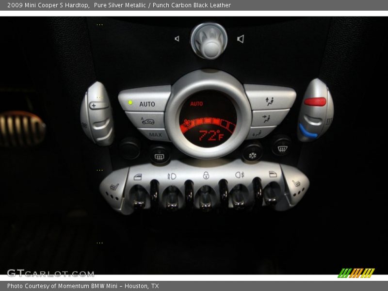Pure Silver Metallic / Punch Carbon Black Leather 2009 Mini Cooper S Hardtop