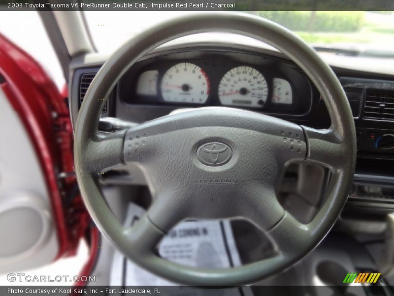 Impulse Red Pearl / Charcoal 2003 Toyota Tacoma V6 PreRunner Double Cab