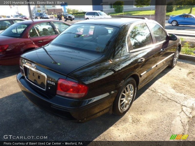 Ebony Black / Black 2003 Hyundai Sonata