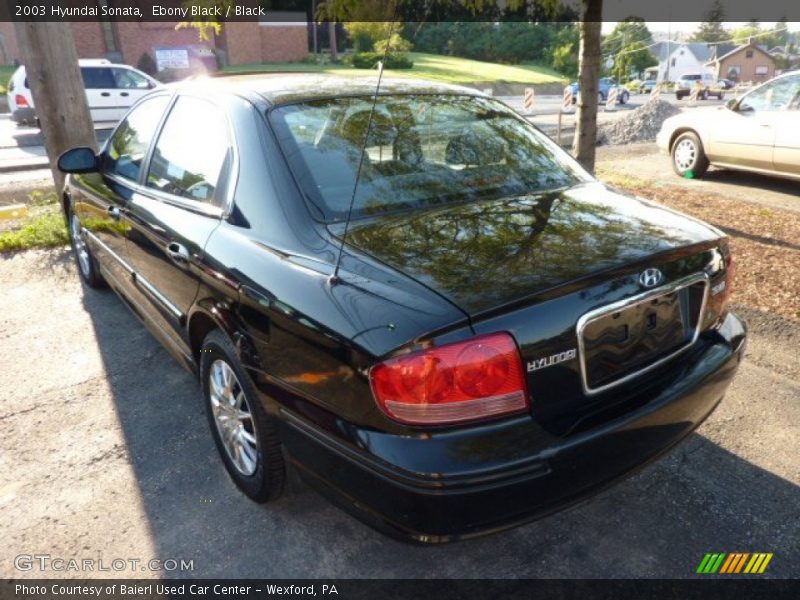 Ebony Black / Black 2003 Hyundai Sonata