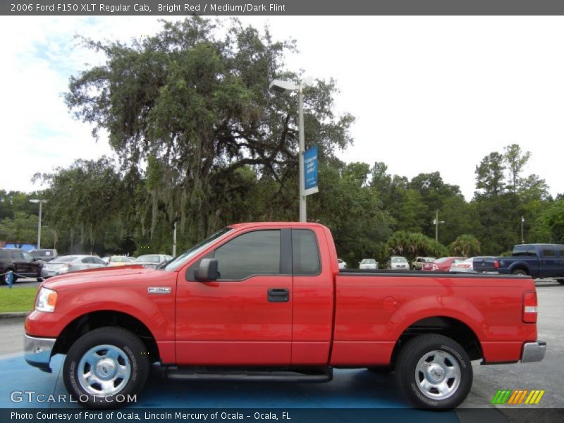 Bright Red / Medium/Dark Flint 2006 Ford F150 XLT Regular Cab