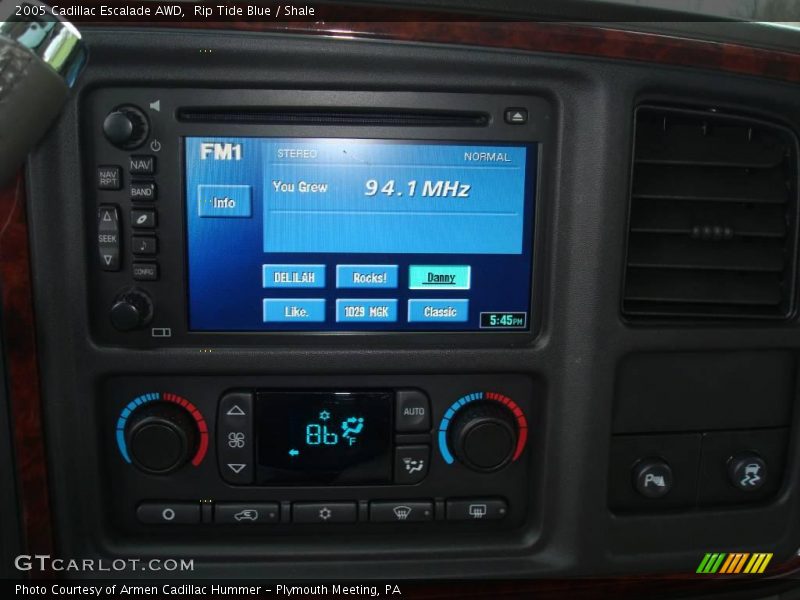 Rip Tide Blue / Shale 2005 Cadillac Escalade AWD