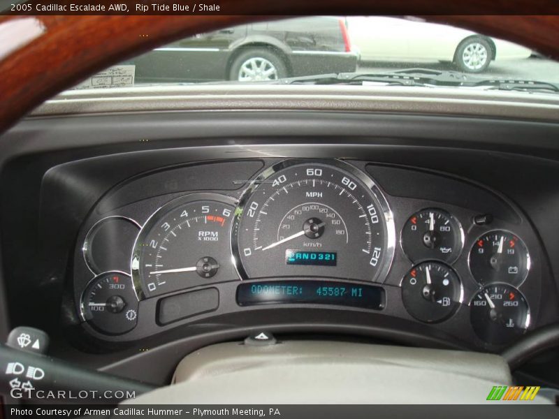 Rip Tide Blue / Shale 2005 Cadillac Escalade AWD