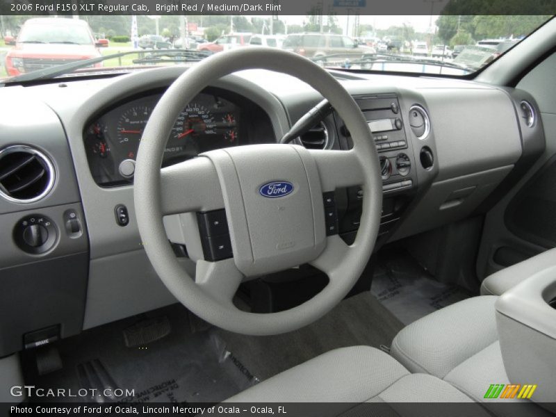 Bright Red / Medium/Dark Flint 2006 Ford F150 XLT Regular Cab