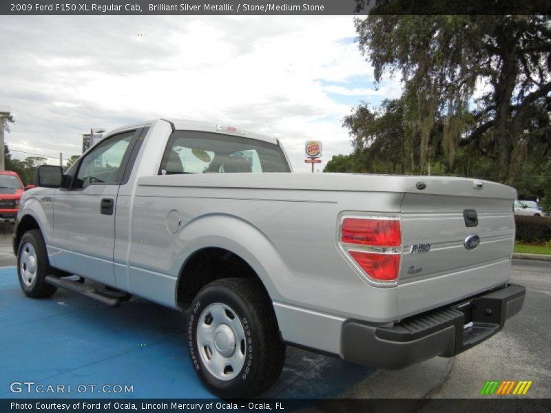 Brilliant Silver Metallic / Stone/Medium Stone 2009 Ford F150 XL Regular Cab