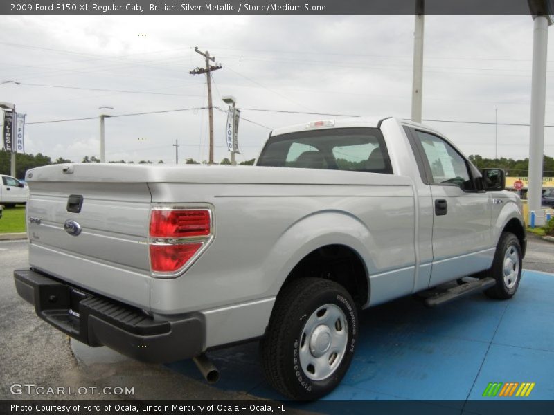 Brilliant Silver Metallic / Stone/Medium Stone 2009 Ford F150 XL Regular Cab