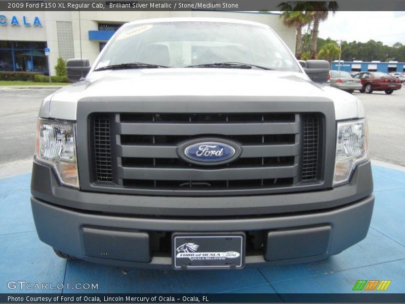 Brilliant Silver Metallic / Stone/Medium Stone 2009 Ford F150 XL Regular Cab