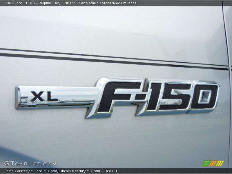 Brilliant Silver Metallic / Stone/Medium Stone 2009 Ford F150 XL Regular Cab