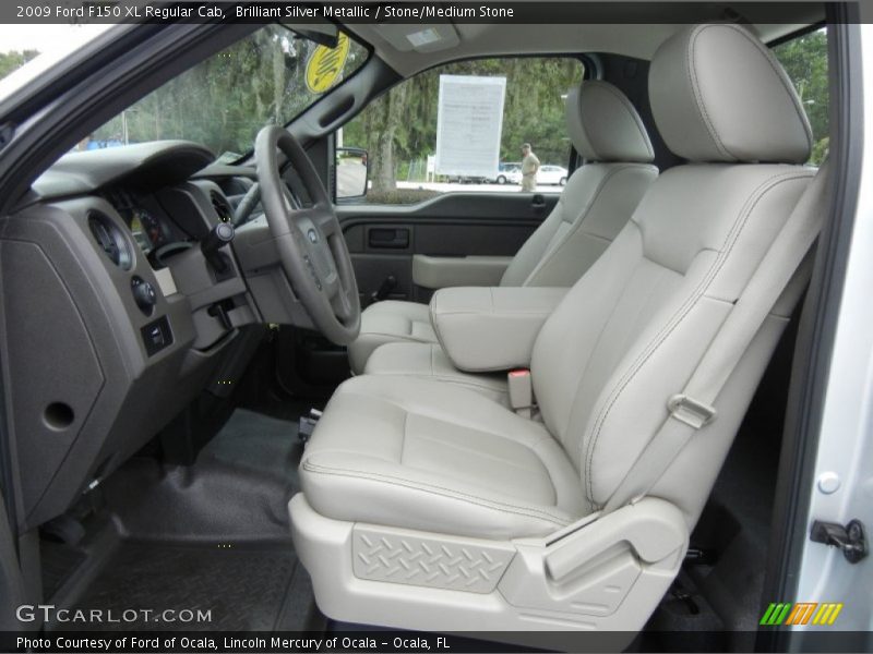 Brilliant Silver Metallic / Stone/Medium Stone 2009 Ford F150 XL Regular Cab