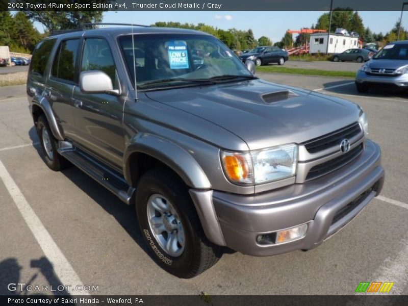 Thunder Cloud Metallic / Gray 2002 Toyota 4Runner Sport Edition 4x4